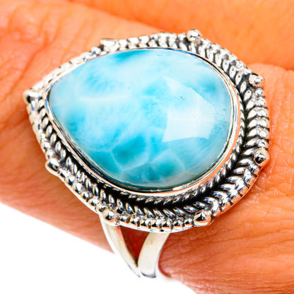 Larimar Rings handcrafted by Ana Silver Co - RING80224