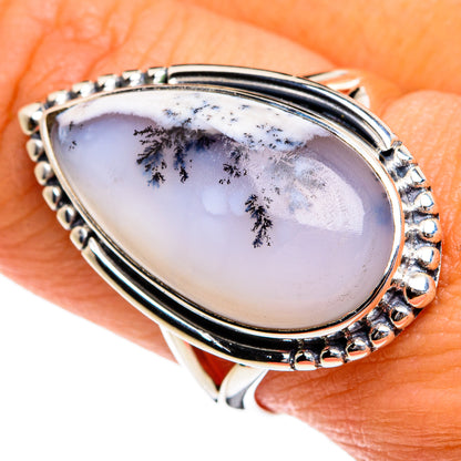 Dendritic Opal Rings handcrafted by Ana Silver Co - RING80239