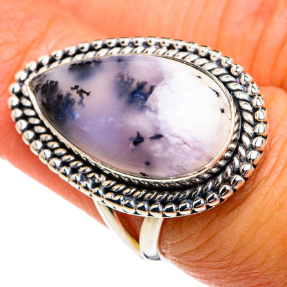 Dendritic Opal Rings handcrafted by Ana Silver Co - RING80241