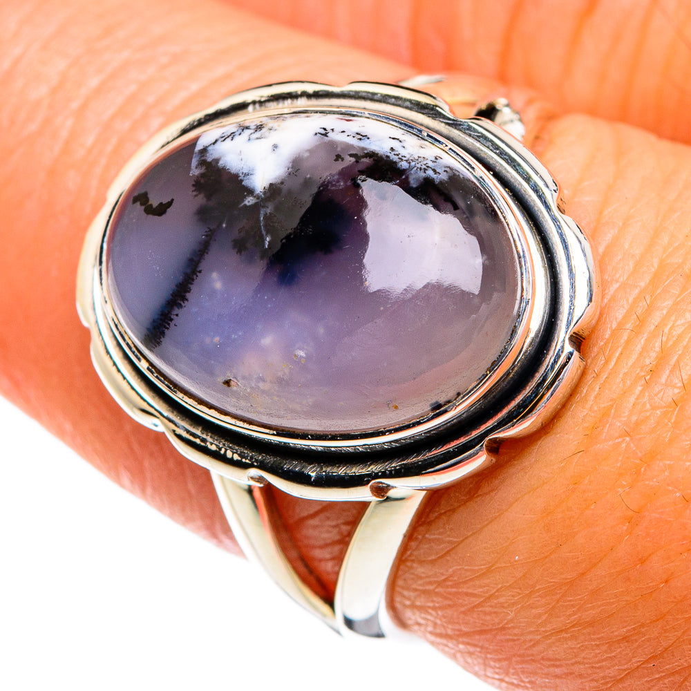 Dendritic Opal Rings handcrafted by Ana Silver Co - RING80242