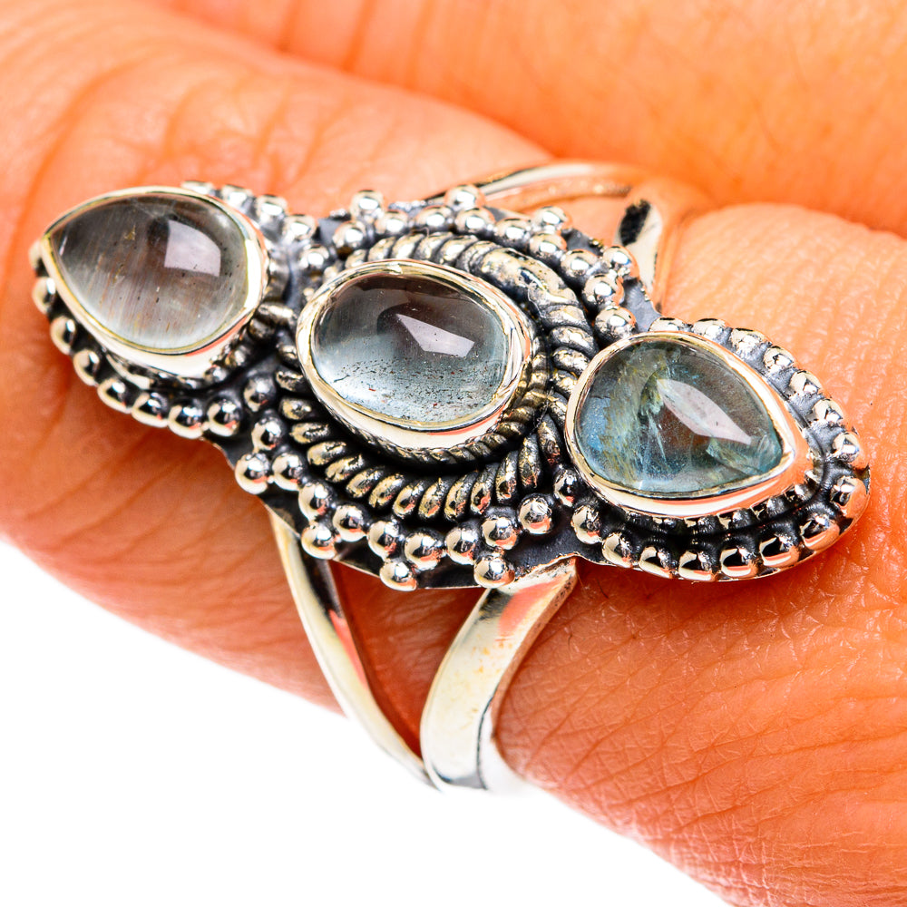 Aquamarine Rings handcrafted by Ana Silver Co - RING80250