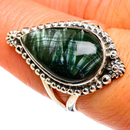 Seraphinite Rings handcrafted by Ana Silver Co - RING80252