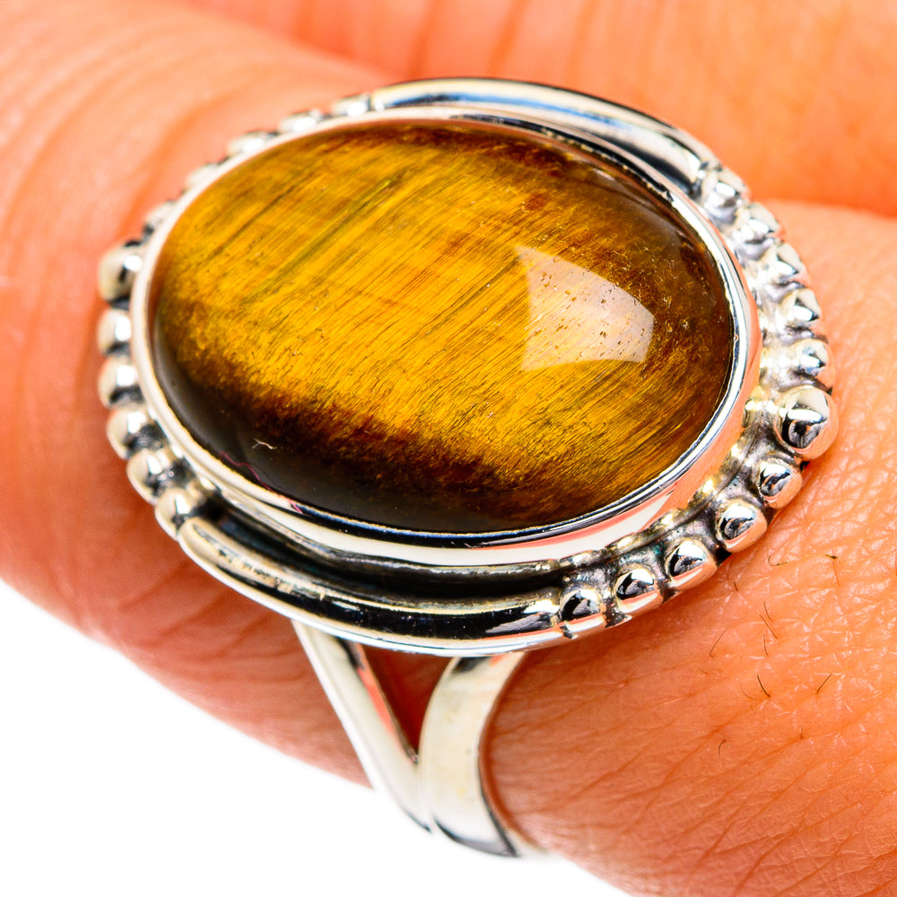 Tiger Eye Rings handcrafted by Ana Silver Co - RING80258
