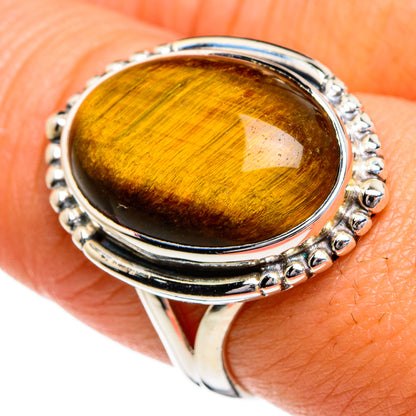 Tiger Eye Rings handcrafted by Ana Silver Co - RING80258
