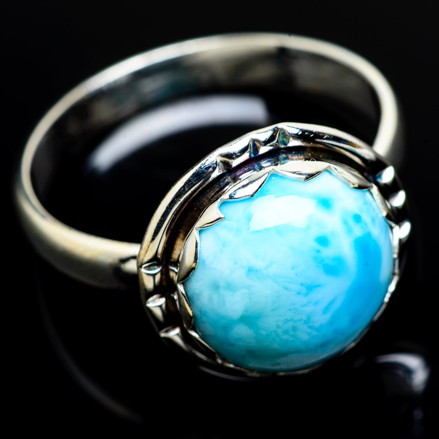 Larimar Rings handcrafted by Ana Silver Co - RING8026