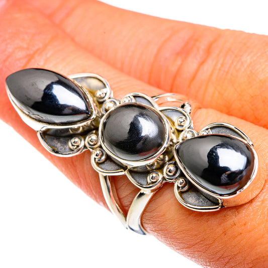 Hematite Rings handcrafted by Ana Silver Co - RING80270