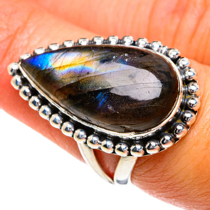 Labradorite Rings handcrafted by Ana Silver Co - RING80271