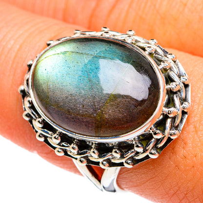Labradorite Rings handcrafted by Ana Silver Co - RING80279