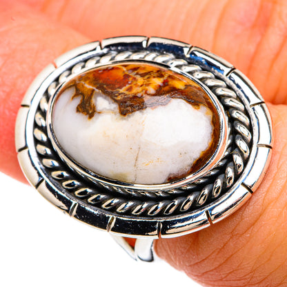 Peanut Wood Jasper Rings handcrafted by Ana Silver Co - RING80283