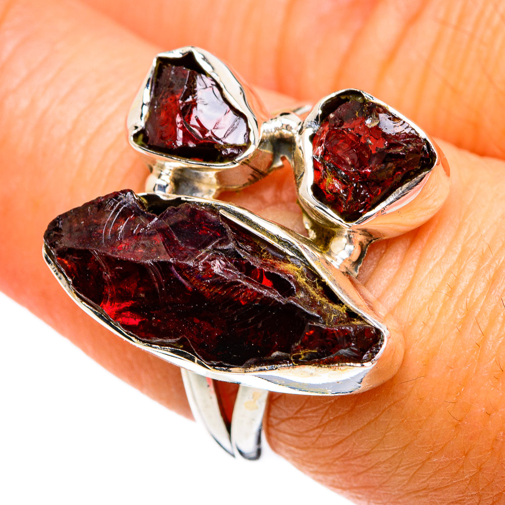 Garnet Rings handcrafted by Ana Silver Co - RING80289