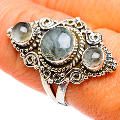 Aquamarine Rings handcrafted by Ana Silver Co - RING80307