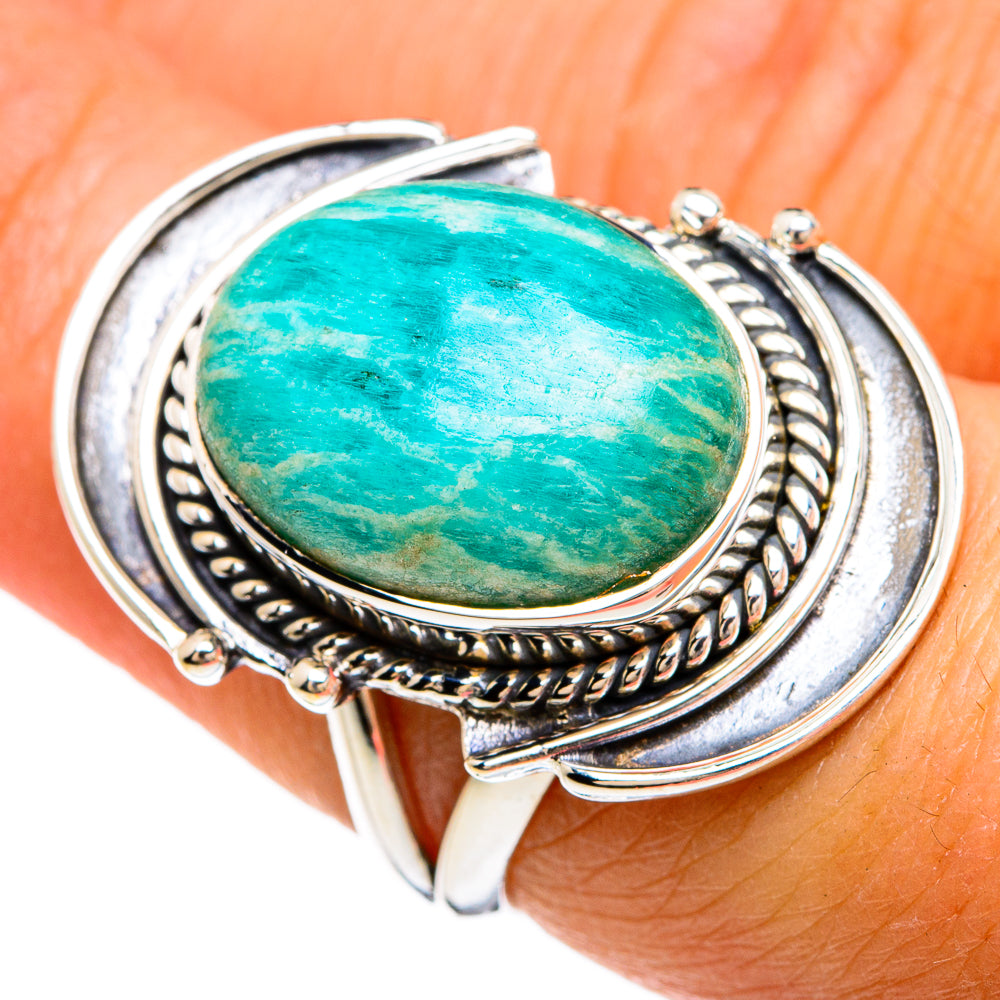 Amazonite Rings handcrafted by Ana Silver Co - RING80312
