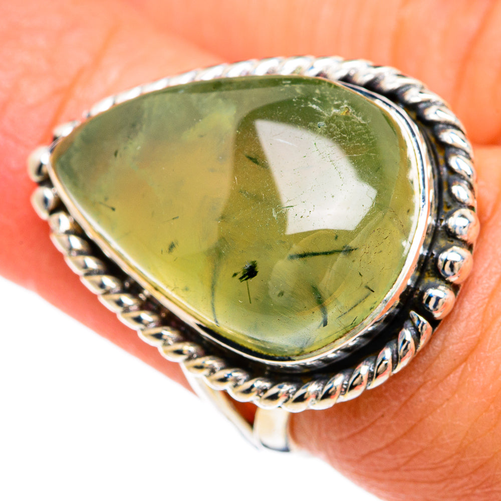 Prehnite Rings handcrafted by Ana Silver Co - RING80313