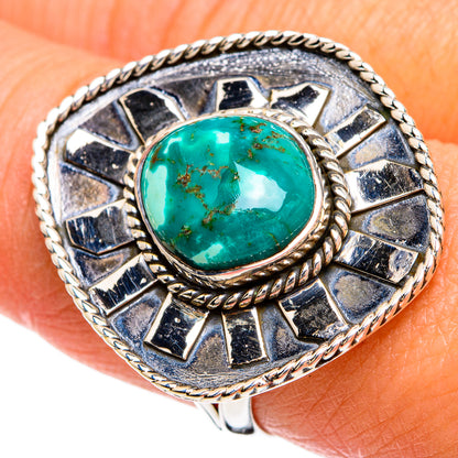 Chrysocolla Rings handcrafted by Ana Silver Co - RING80314