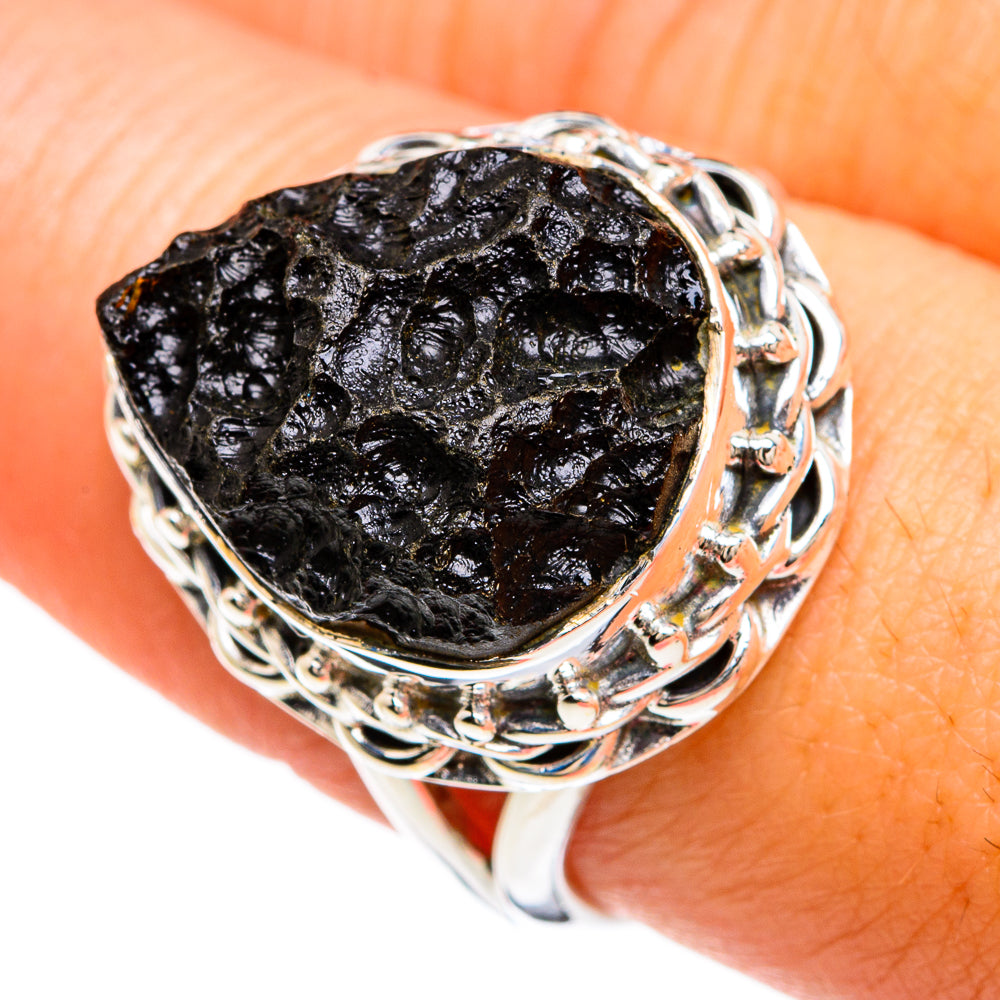 Tektite Rings handcrafted by Ana Silver Co - RING80326