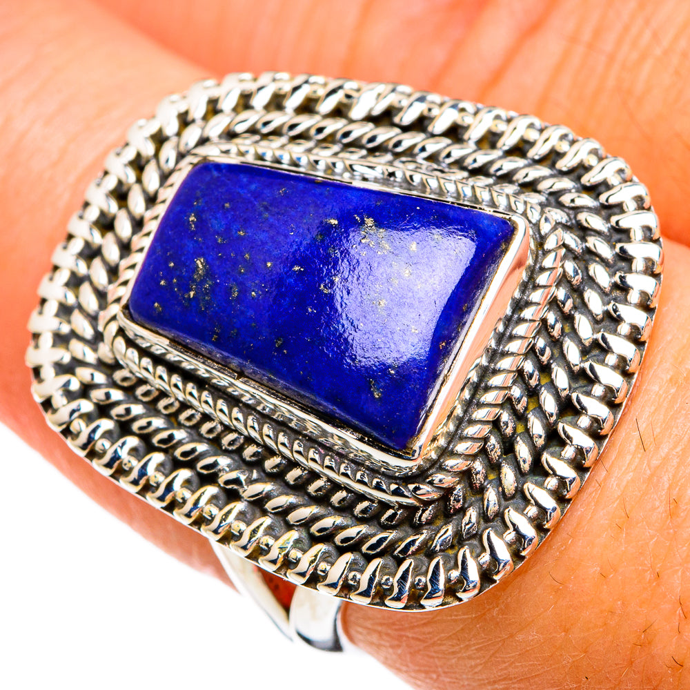 Lapis Lazuli Rings handcrafted by Ana Silver Co - RING80332