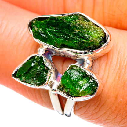 Chrome Diopside Rings handcrafted by Ana Silver Co - RING80339