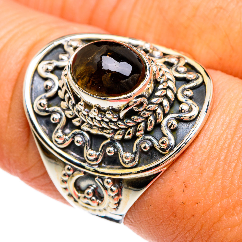 Smoky Quartz Rings handcrafted by Ana Silver Co - RING80344