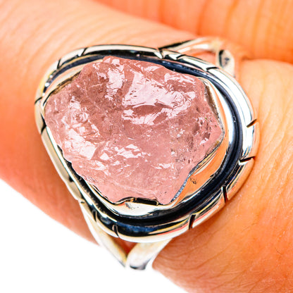 Rose Quartz Rings handcrafted by Ana Silver Co - RING80348