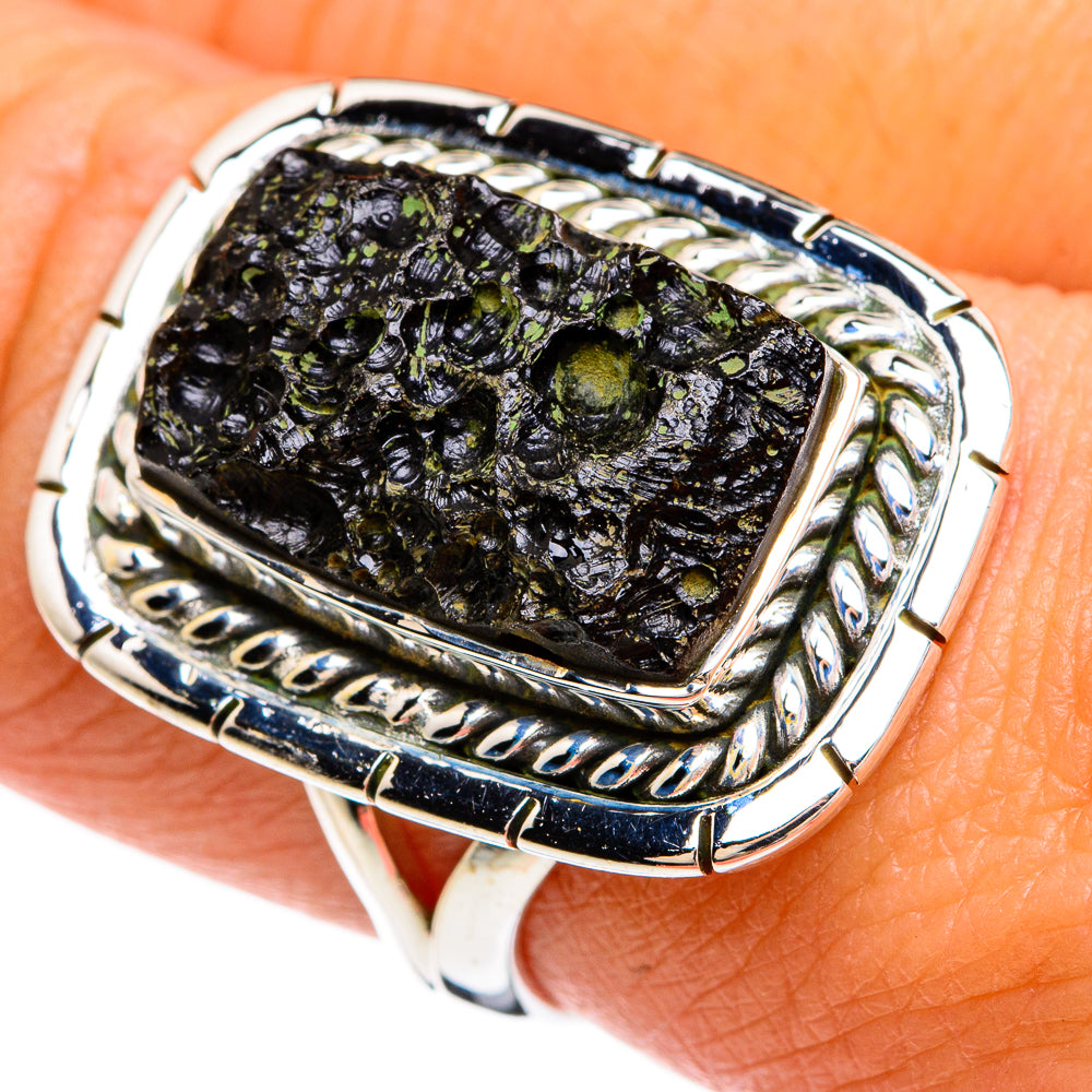 Tektite Rings handcrafted by Ana Silver Co - RING80352