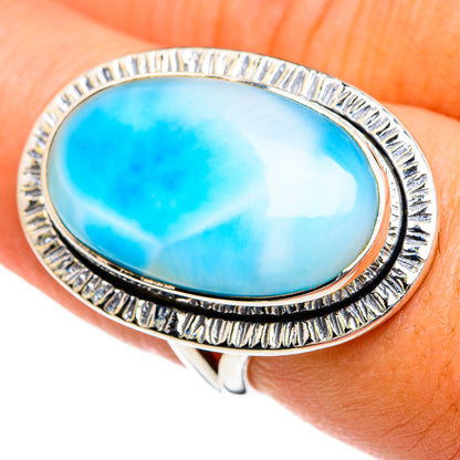 Larimar Rings handcrafted by Ana Silver Co - RING80363
