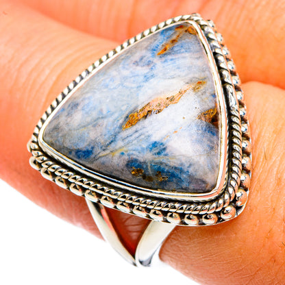 Blue Scheelite Rings handcrafted by Ana Silver Co - RING80365