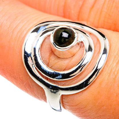 Green Tourmaline Rings handcrafted by Ana Silver Co - RING80366