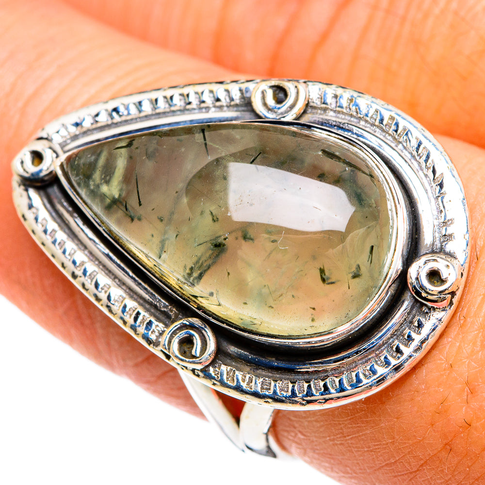 Prehnite Rings handcrafted by Ana Silver Co - RING80367