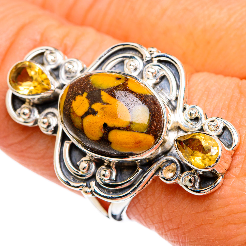 Peanut Wood Jasper Rings handcrafted by Ana Silver Co - RING80370