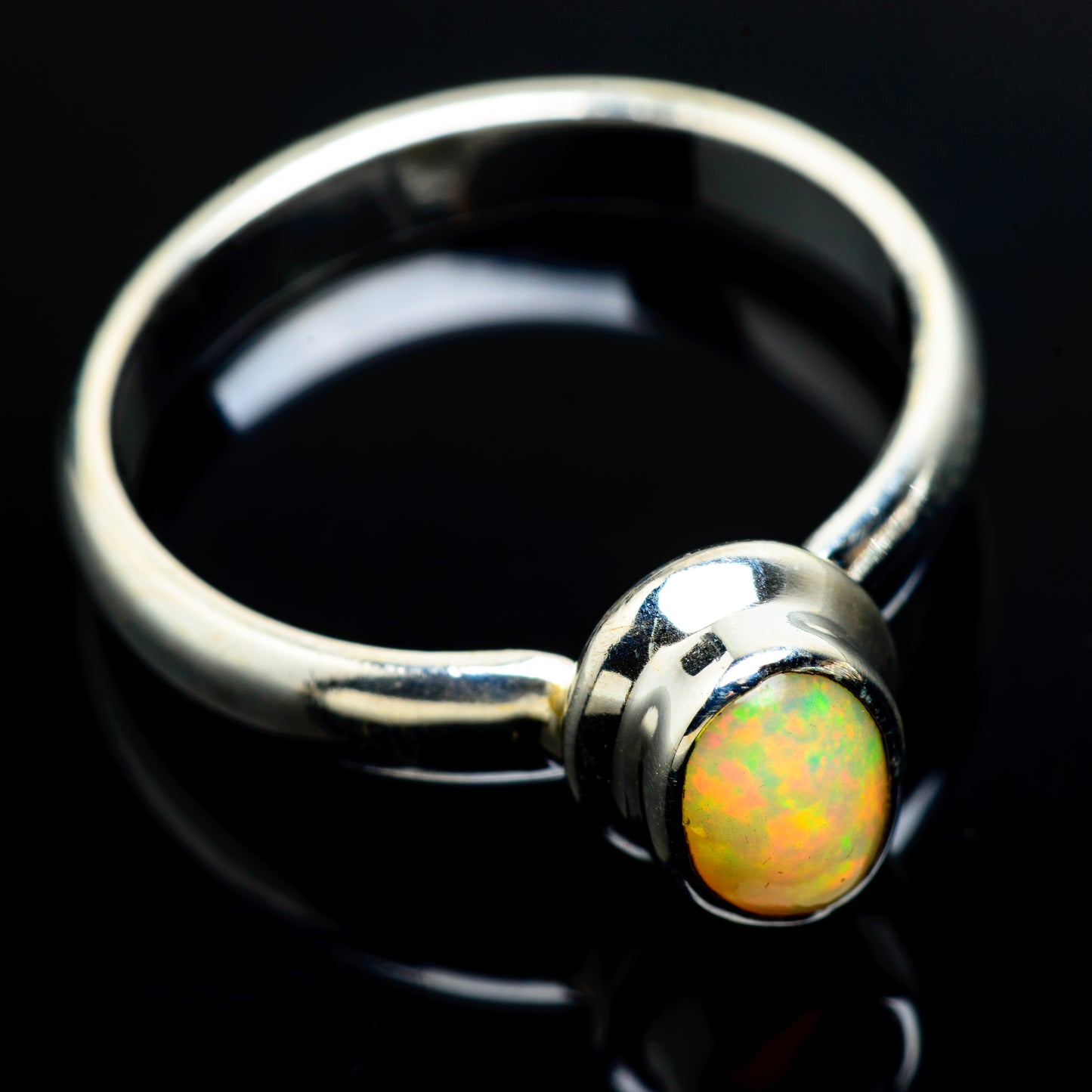 Ethiopian Opal Rings handcrafted by Ana Silver Co - RING8038