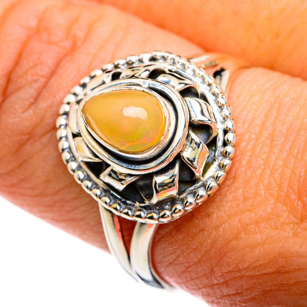 Ethiopian Opal Rings handcrafted by Ana Silver Co - RING80384