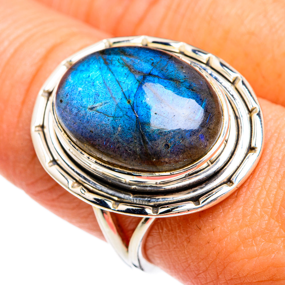 Labradorite Rings handcrafted by Ana Silver Co - RING80390