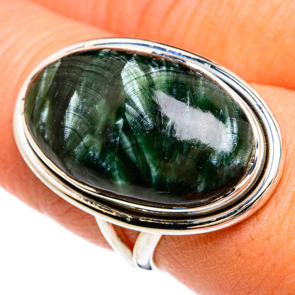 Seraphinite Rings handcrafted by Ana Silver Co - RING80393