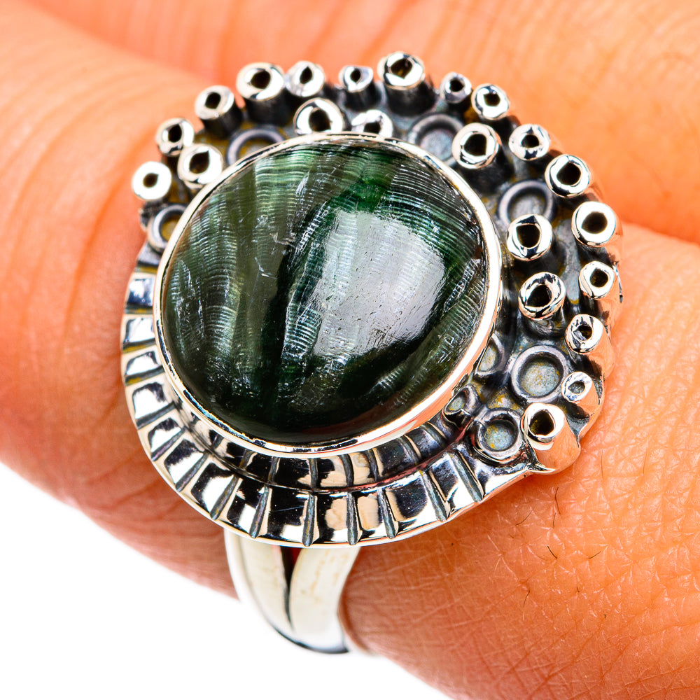 Seraphinite Rings handcrafted by Ana Silver Co - RING80395