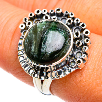 Seraphinite Rings handcrafted by Ana Silver Co - RING80395