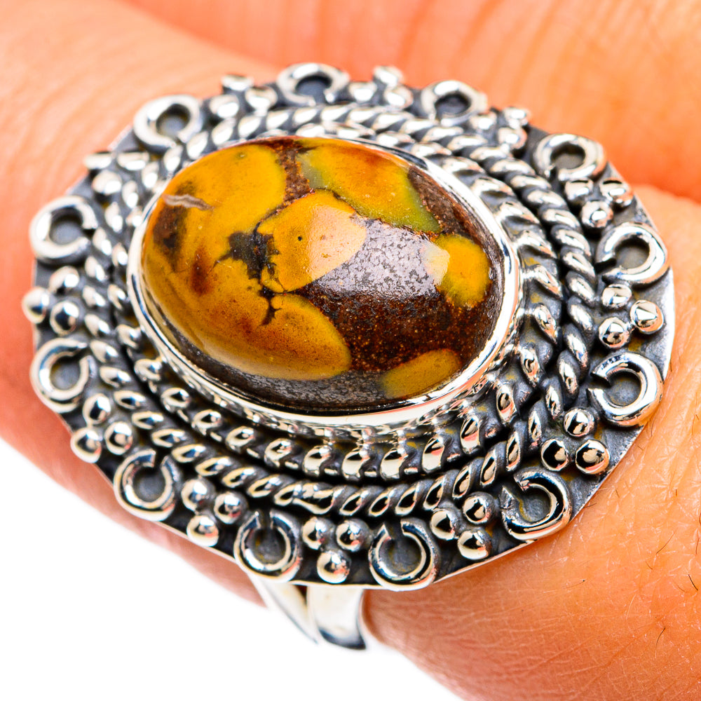Bamboo Jasper Rings handcrafted by Ana Silver Co - RING80397