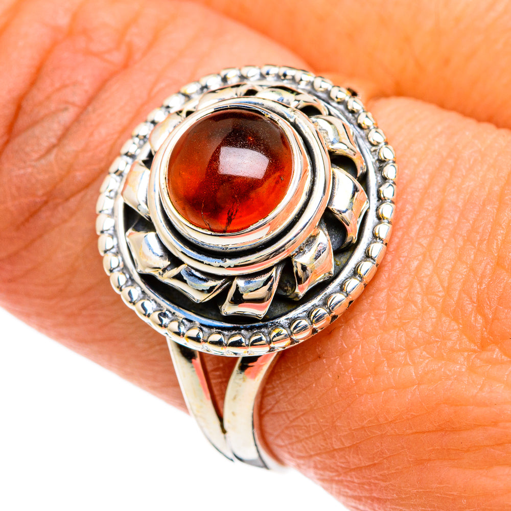 Garnet Rings handcrafted by Ana Silver Co - RING80401