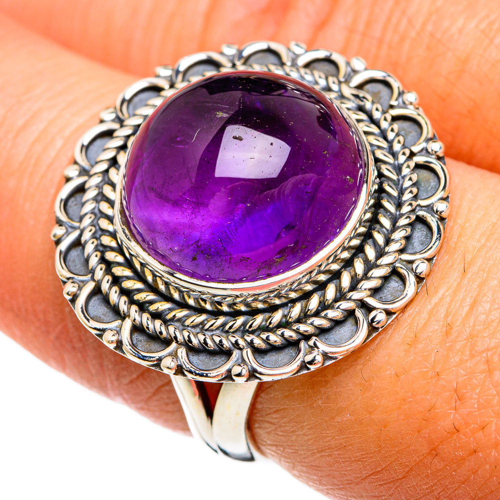 Amethyst Rings handcrafted by Ana Silver Co - RING80404