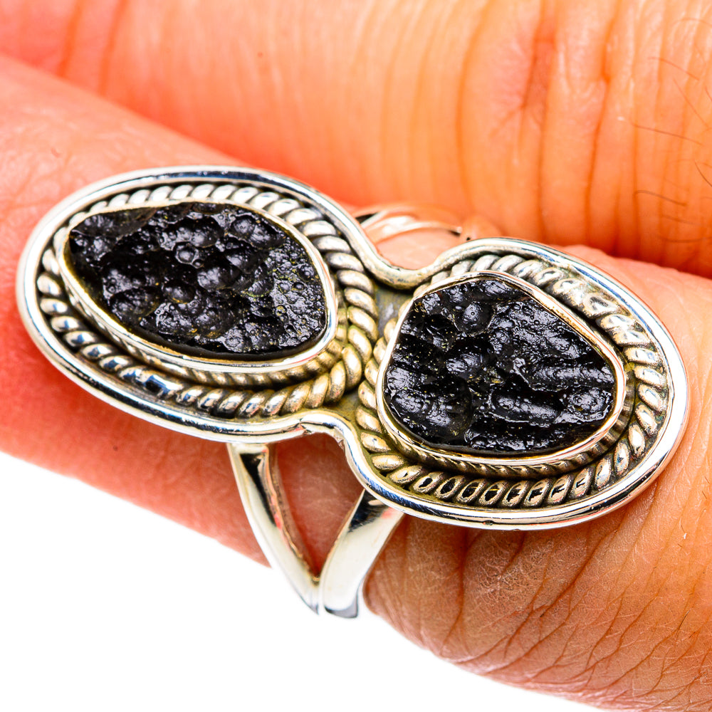 Tektite Rings handcrafted by Ana Silver Co - RING80407