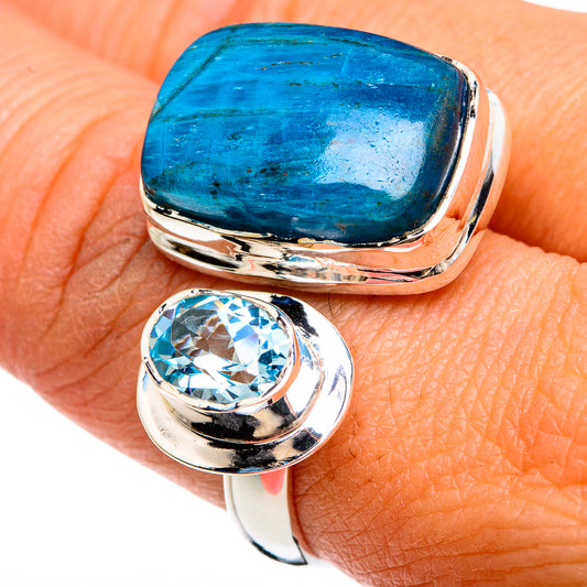 Chrysocolla Rings handcrafted by Ana Silver Co - RING80412
