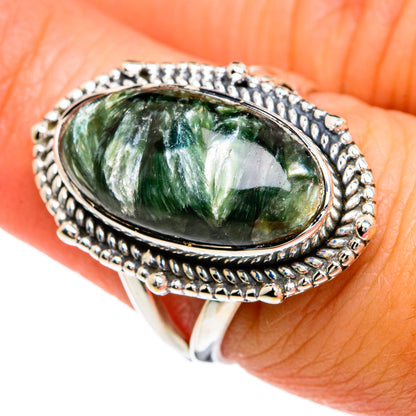 Seraphinite Rings handcrafted by Ana Silver Co - RING80420