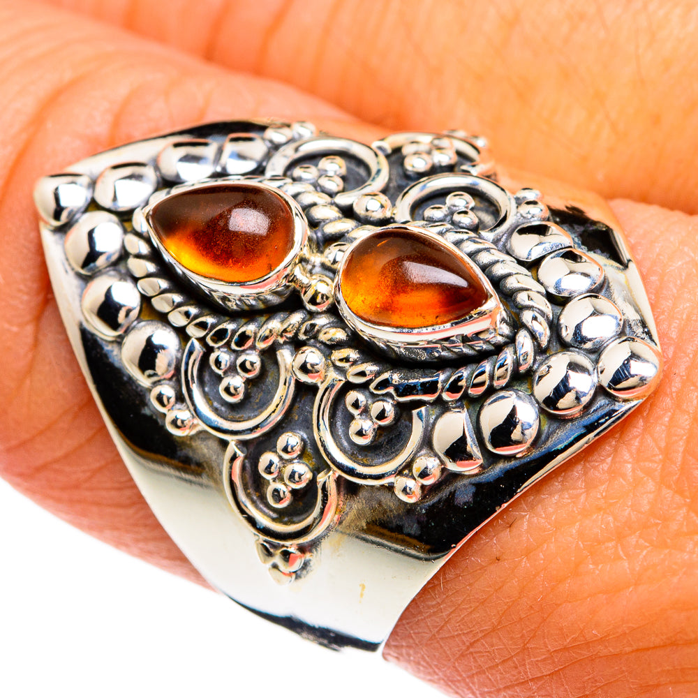 Carnelian Rings handcrafted by Ana Silver Co - RING80425
