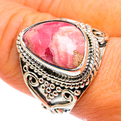 Rhodochrosite Rings handcrafted by Ana Silver Co - RING80426
