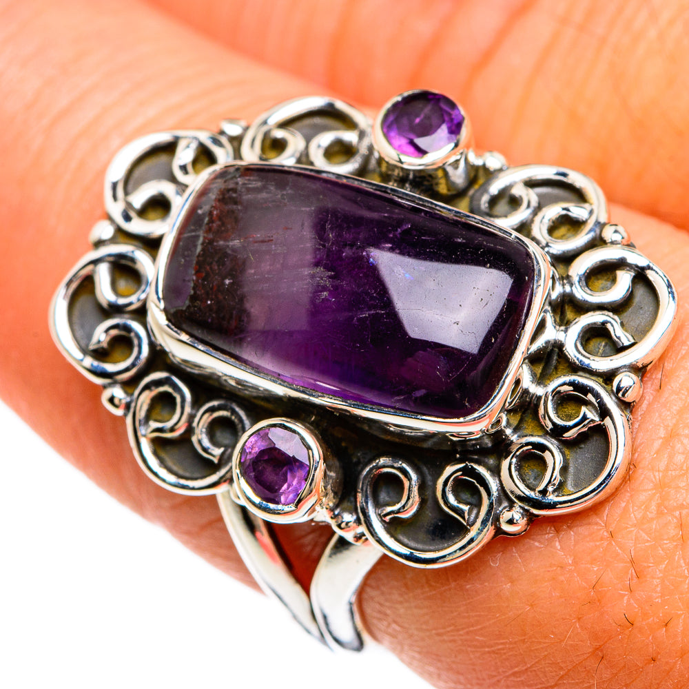 Amethyst Rings handcrafted by Ana Silver Co - RING80428