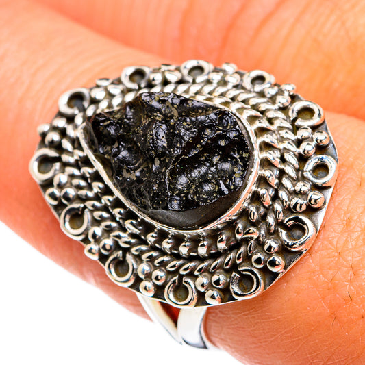 Tektite Rings handcrafted by Ana Silver Co - RING80430