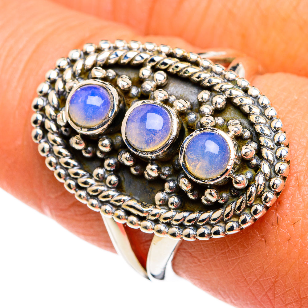 Ethiopian Opal Rings handcrafted by Ana Silver Co - RING80435