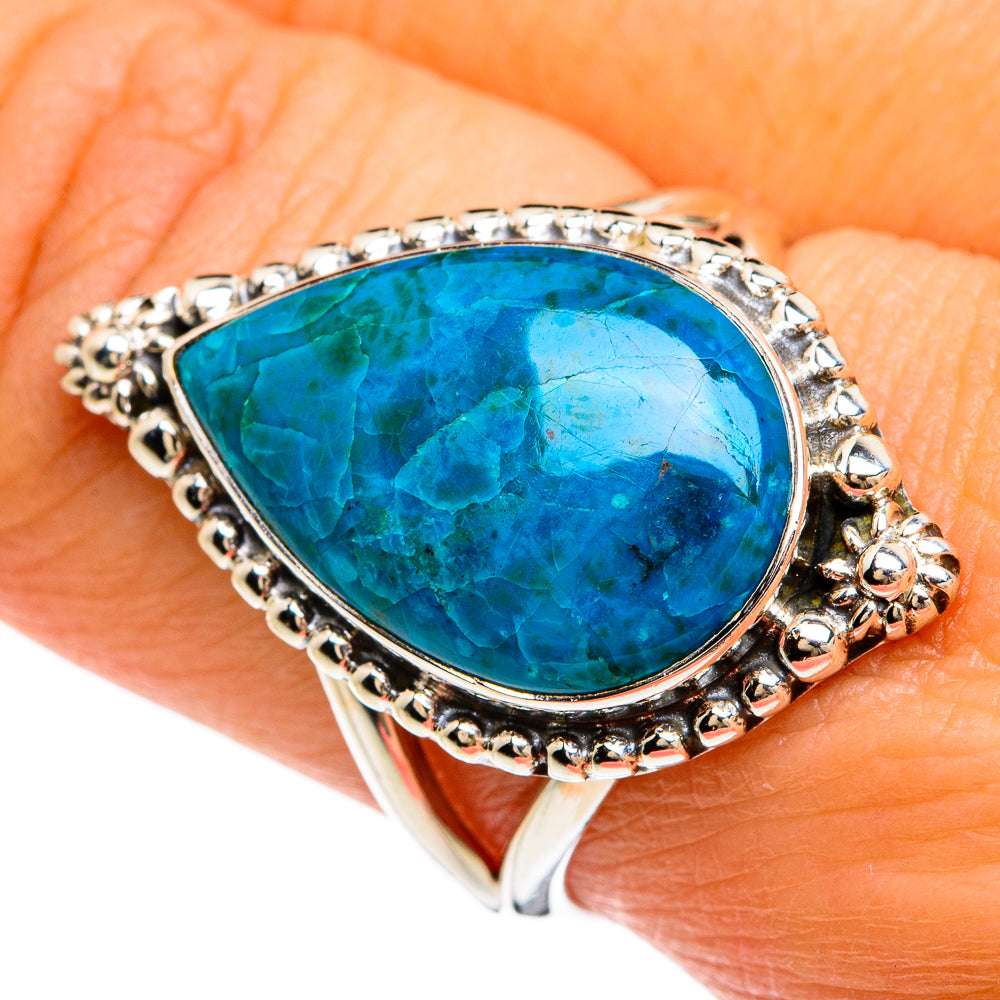 Chrysocolla Rings handcrafted by Ana Silver Co - RING80438