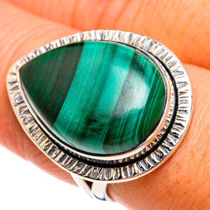 Malachite Rings handcrafted by Ana Silver Co - RING80445