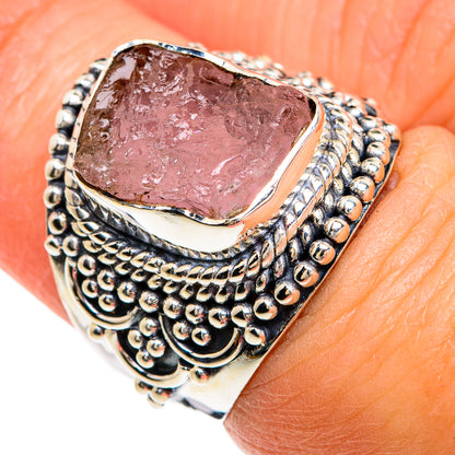 Rose Quartz Rings handcrafted by Ana Silver Co - RING80449