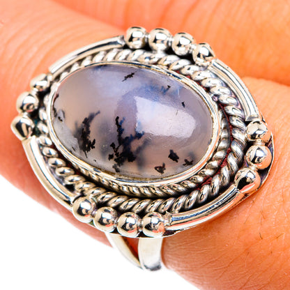 Dendritic Opal Rings handcrafted by Ana Silver Co - RING80455